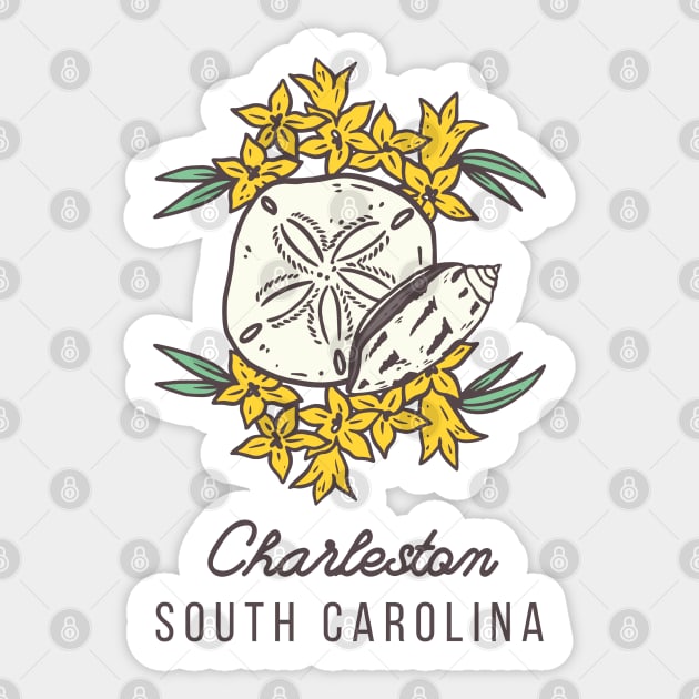 Charleston South Carolina SC Tourist Souvenir Sticker by carolinafound